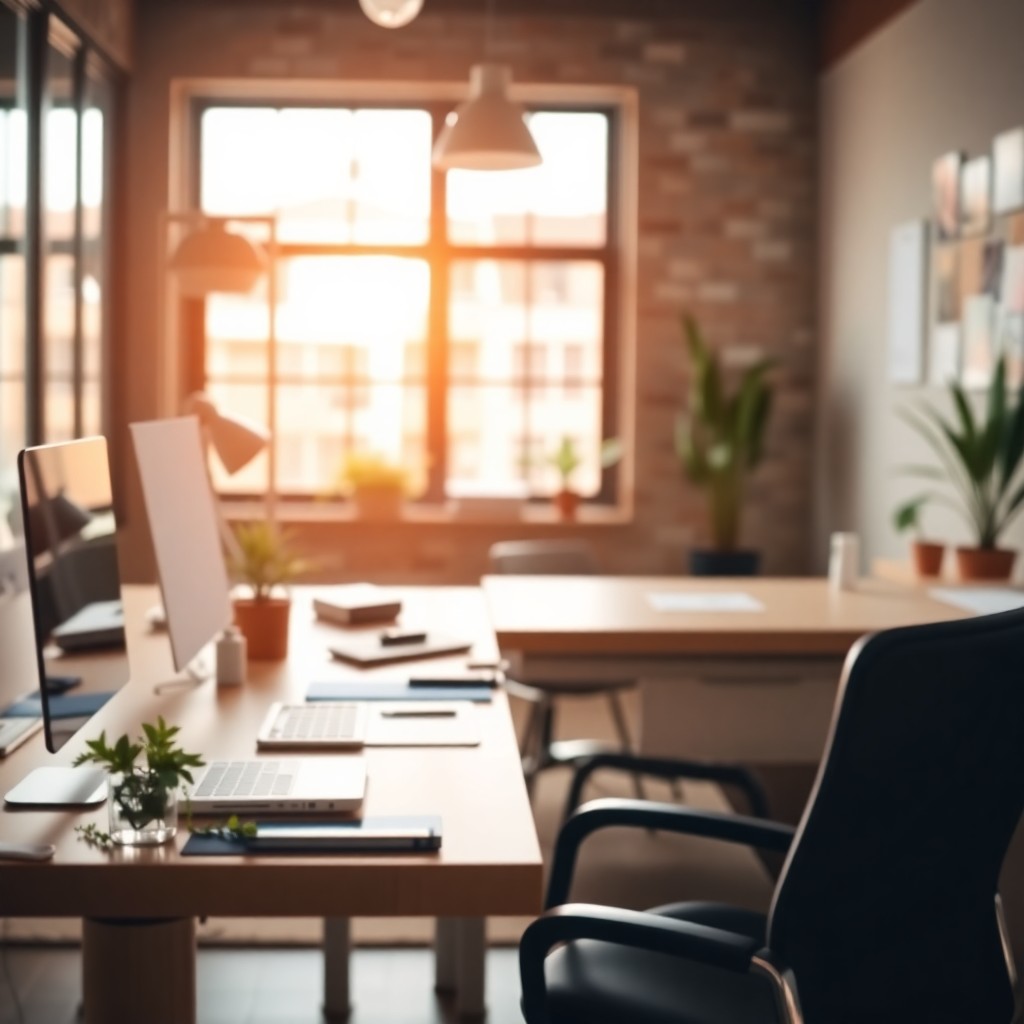 Oficina moderna de servicios financieros